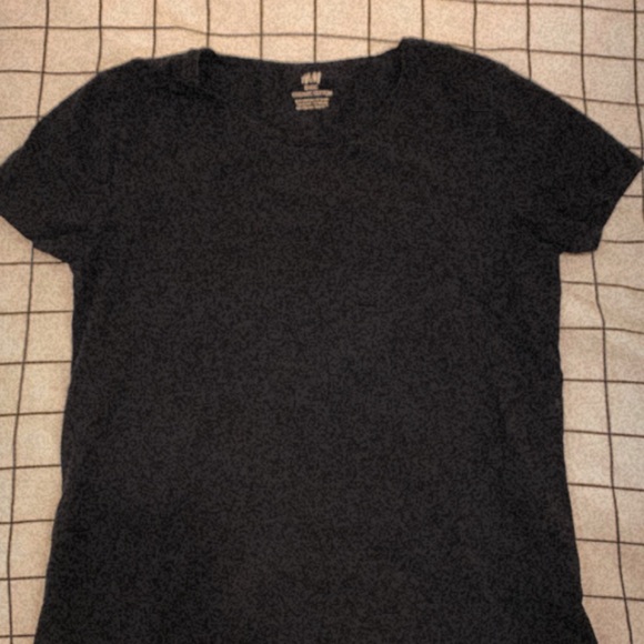 plain black h&m cotton t-shirt - Picture 1 of 2